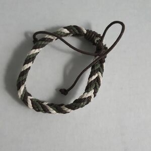 Braided Camo Colored Bracelet